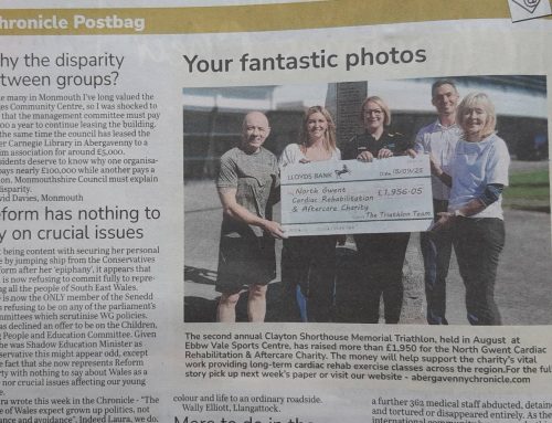 Memorial Triathlon raises over £1,950 for local heart charity
